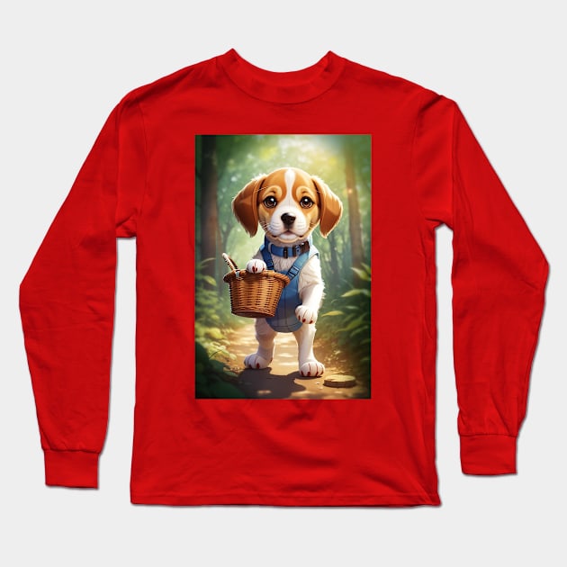 Beagle Long Sleeve T-Shirt by Artsemg Studio